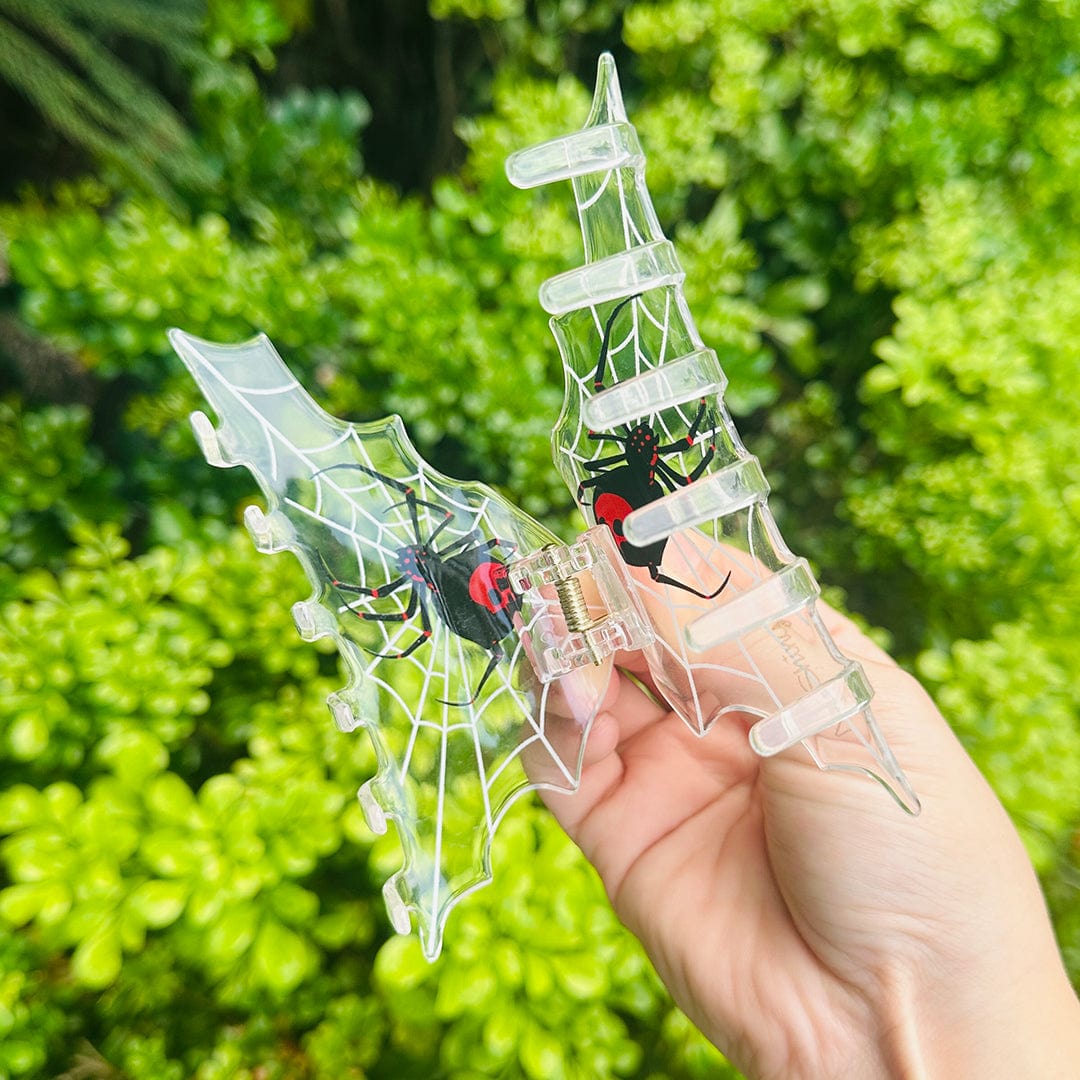 Jumbo Black Spider Hair Claw Clips | NueShiny