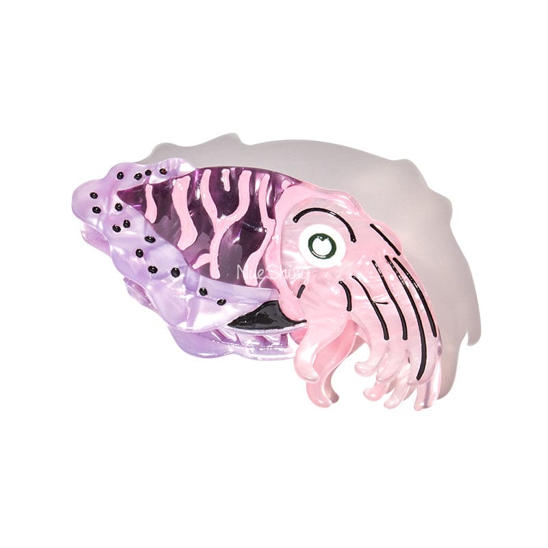 Medium Pink Cartoon Squid Hair Claw | NueShiny