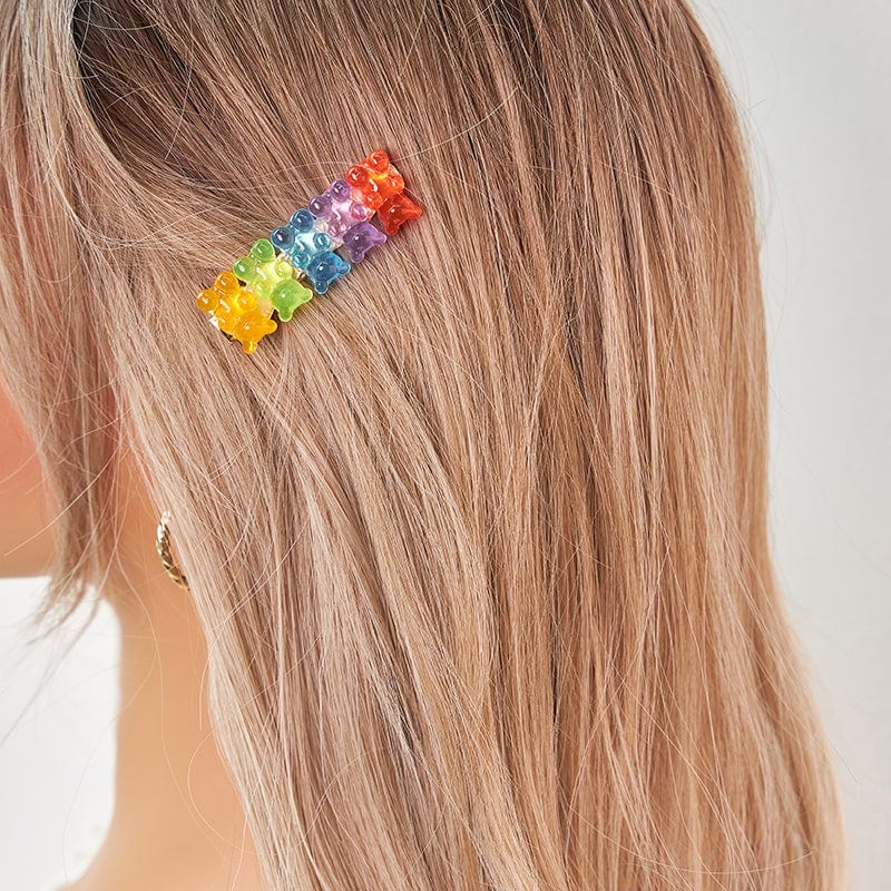 Small 2Pcs Gummy Bear Hair Clips丨NueShiny