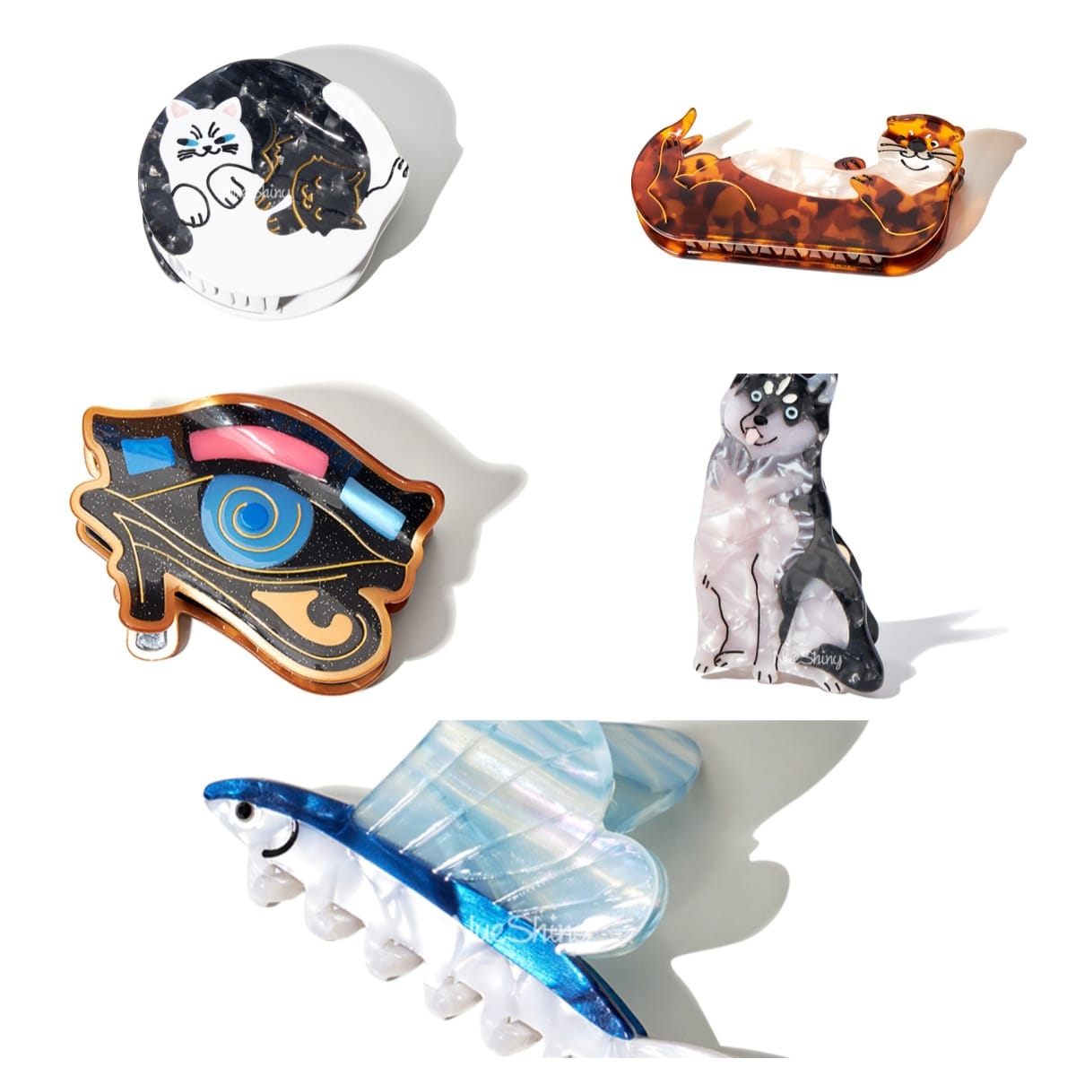 Undulate Tidewhisper Collection Hair Claw Clip Set