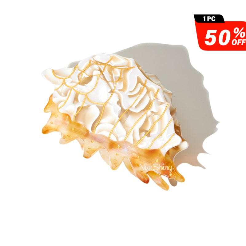 Medium Golden Spider Conch Hair Claw Clips丨NueShiny