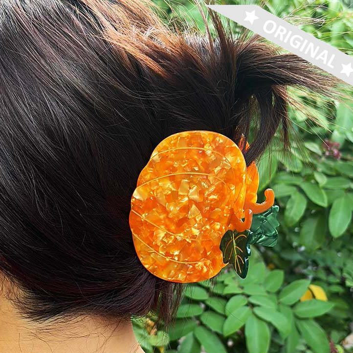 Large Pumpkin Hair Claw Clips | NueShiny