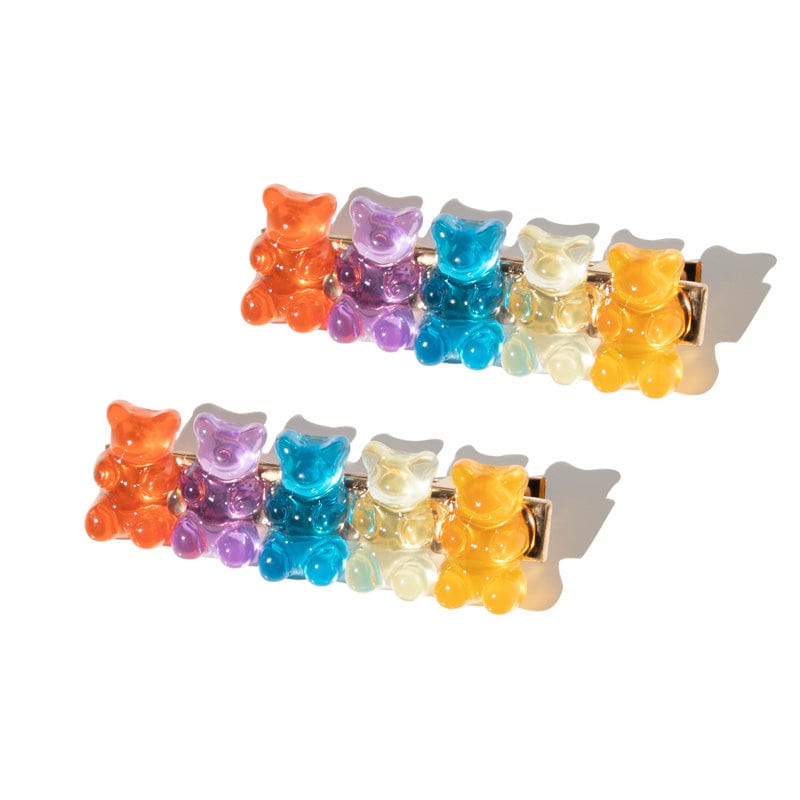 Small 2Pcs Gummy Bear Hair Clips丨NueShiny