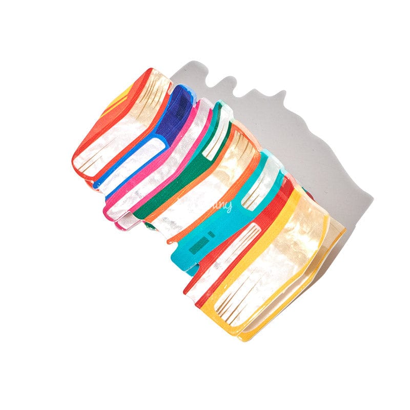 Large Orange Book Hair Claw Clips | NueShiny