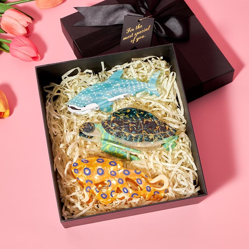 Ocean lovers: Whale Octopus Turtle 3 ppcs Gift Set | NueShiny