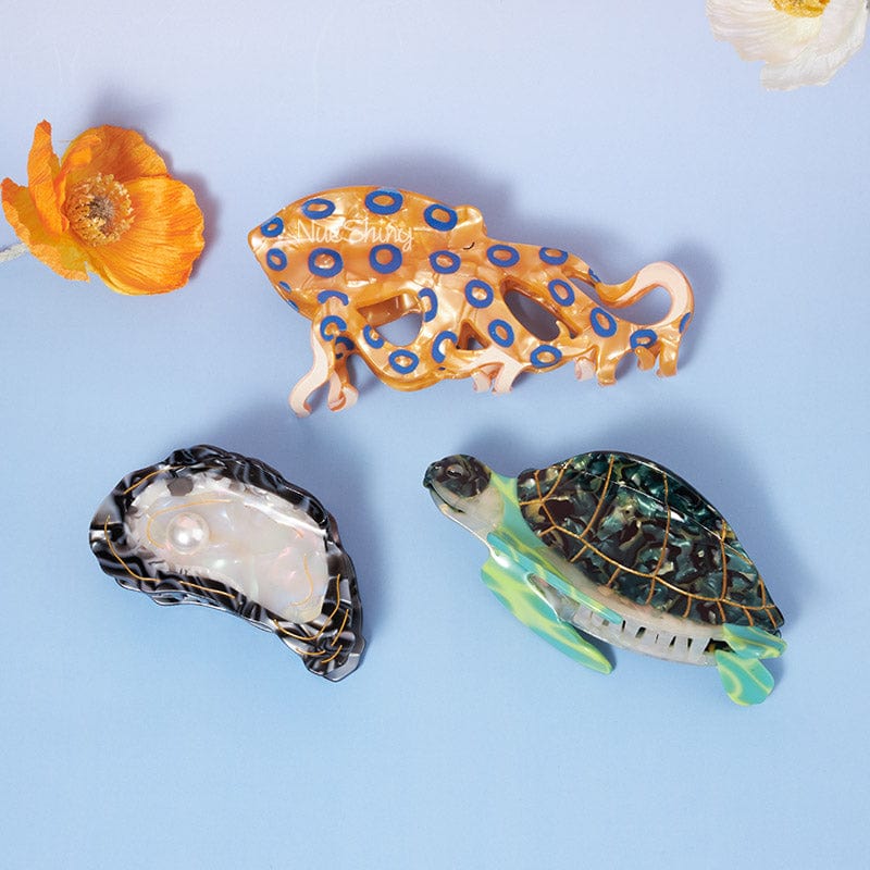 Ocean Fable: A Tale of Three Hair Claws 3 Pcs Gift Set | NueShiny