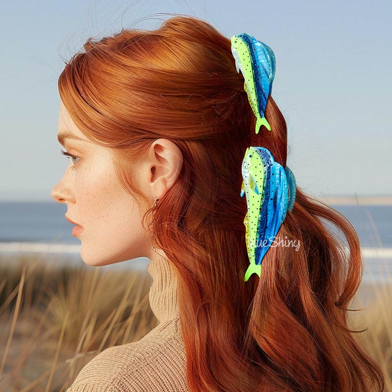 Large Mahi-Mahi Hair Claw Clips丨NueShiny