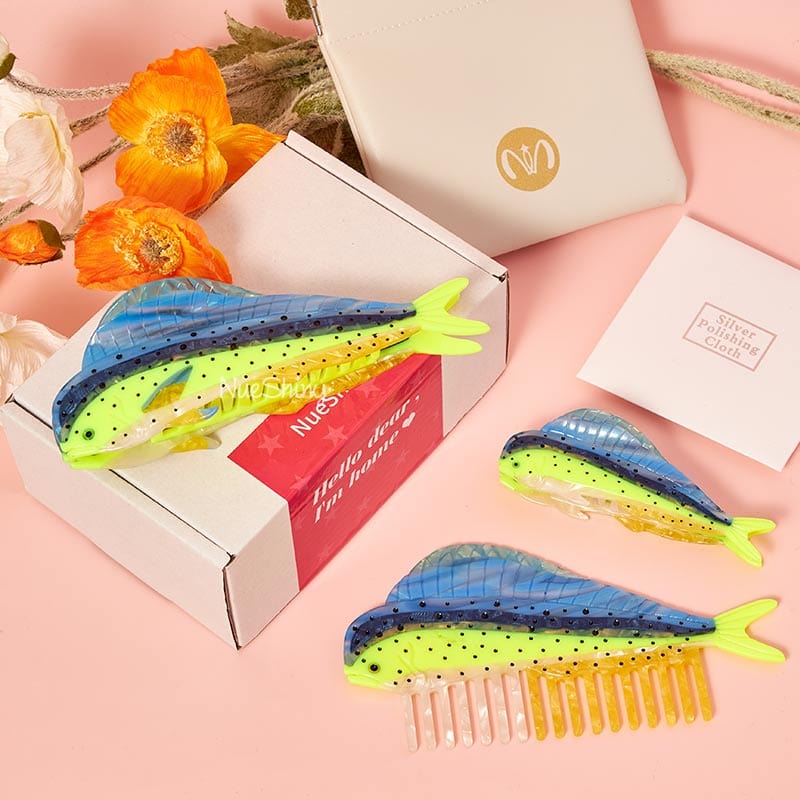 Jumbo Mahi-Mahi Hair Claw Clips丨NueShiny