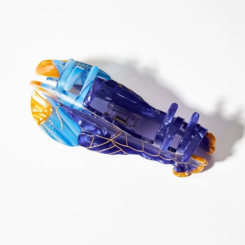 Jumbo France Blue Lobster Hair Claw Clips丨NueShiny