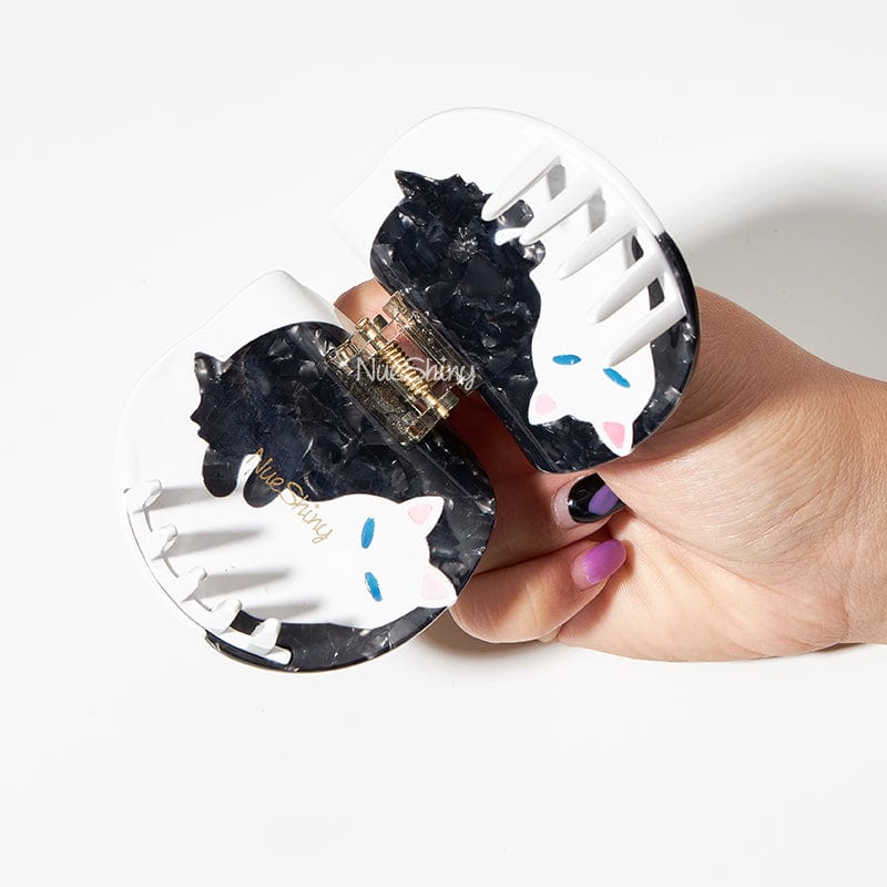 Medium Bicolor Cats Hair Claw Clips丨NueShiny