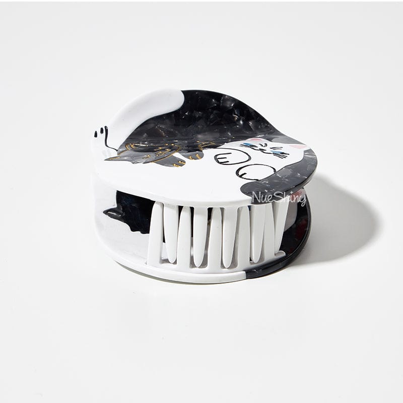 Medium Bicolor Cats Hair Claw Clips丨NueShiny