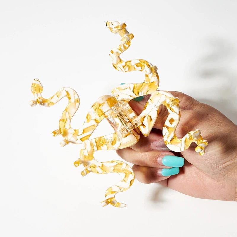 Large Rare Colour Ball Python Hair Claw Clips丨NueShiny