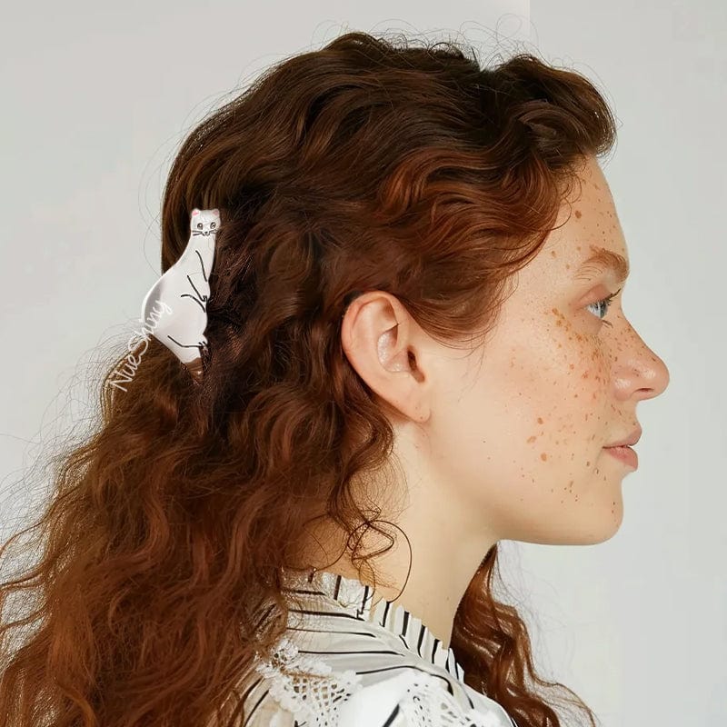 Medium Siberian Ermine Hair Claw Clips丨NueShiny