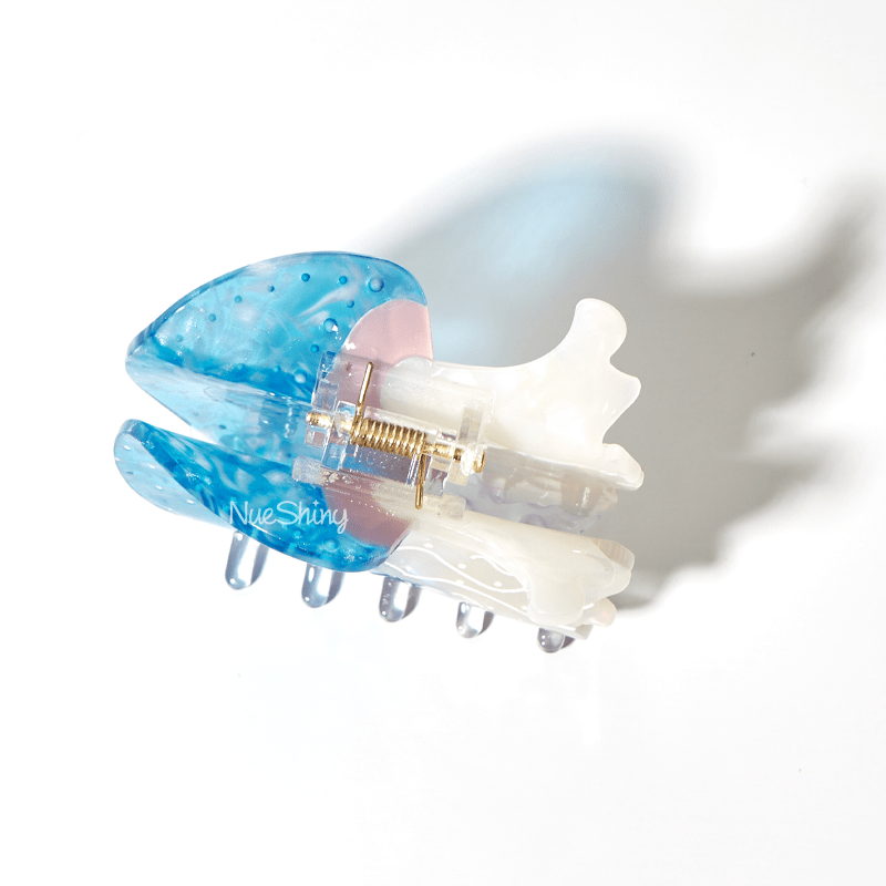 Medium Blue Jellyfish Hair Claw Clips | NueShiny