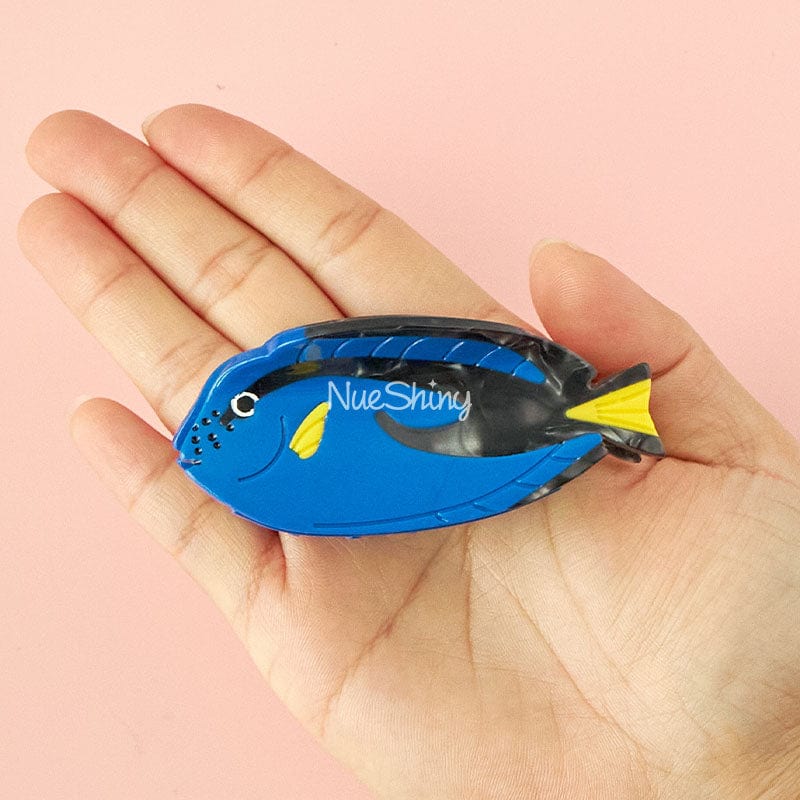 Medium Blue Tang Fish Hair Claw Clips| NueShiny
