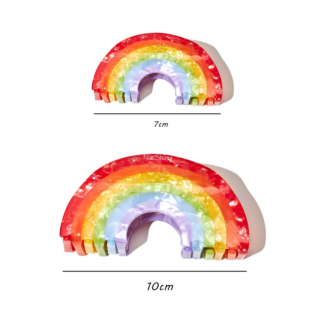 Medium Rainbow Hair Claw Clips | Nueshiny