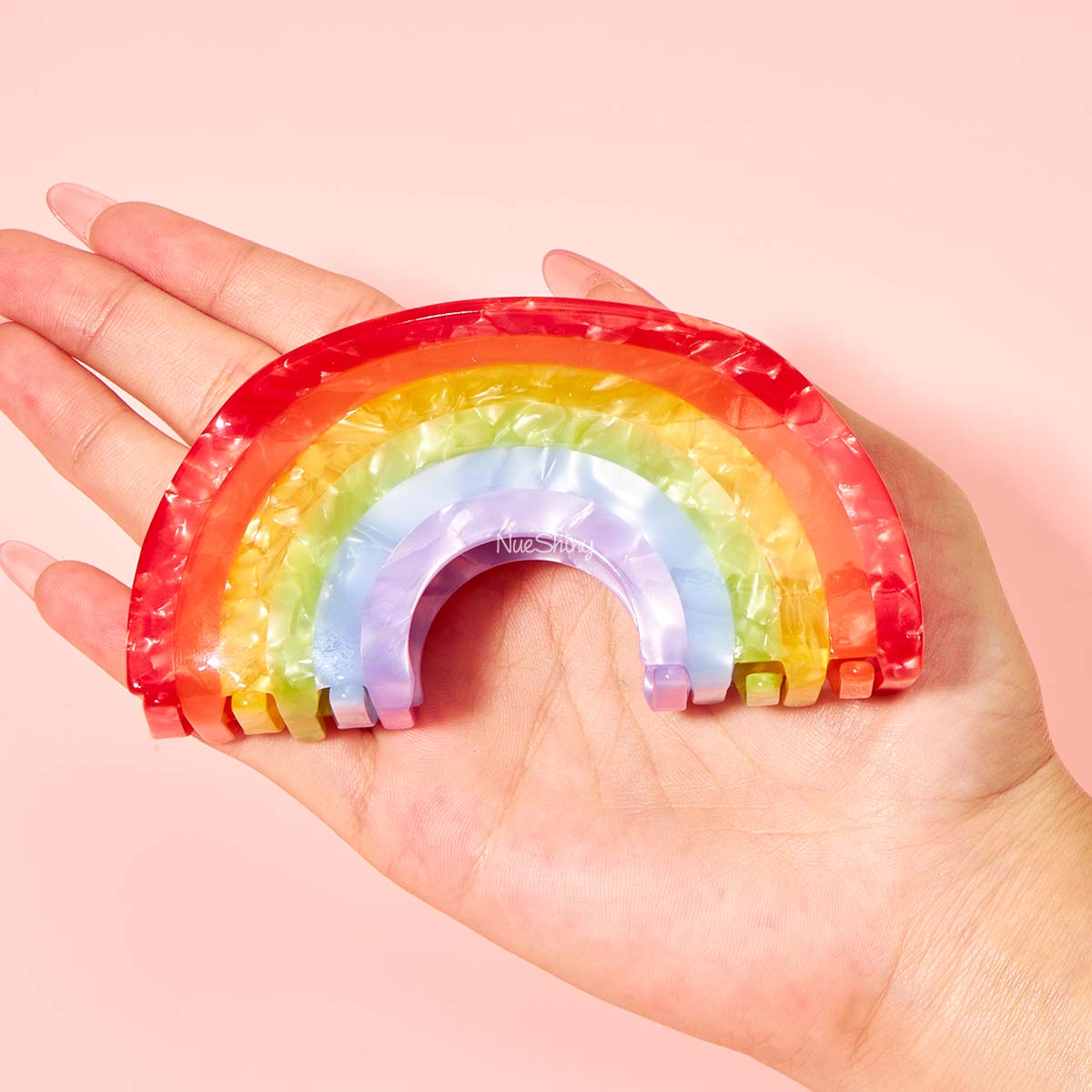Medium Rainbow Hair Claw Clips | Nueshiny