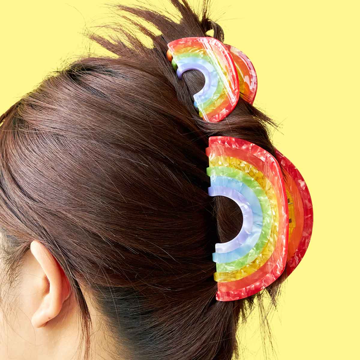 Medium Rainbow Hair Claw Clips | Nueshiny