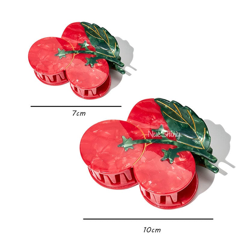 Large Cherry Tomatoes Hair Claw Clips | NueShiny