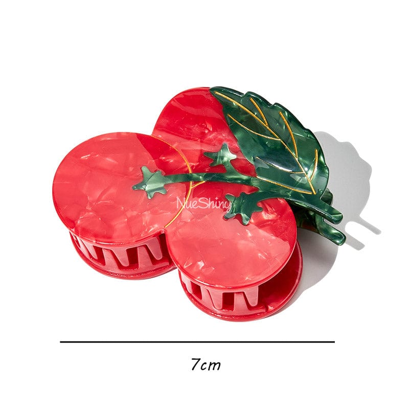 Large Cherry Tomatoes Hair Claw Clips | NueShiny