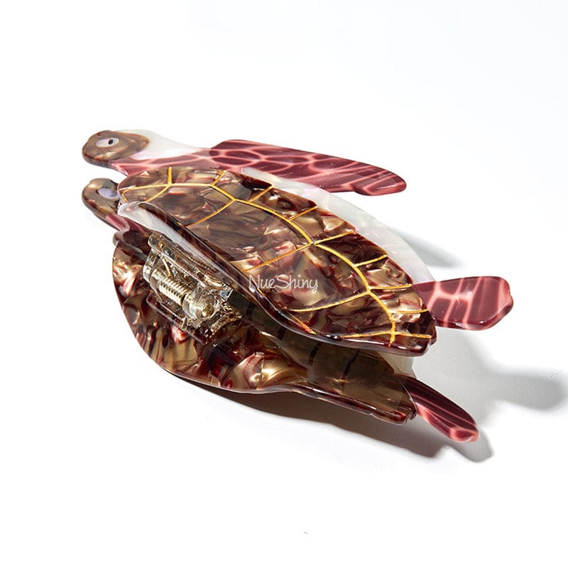 Jumbo Brown Sea Turtle Hair Claw Clips | Nueshiny