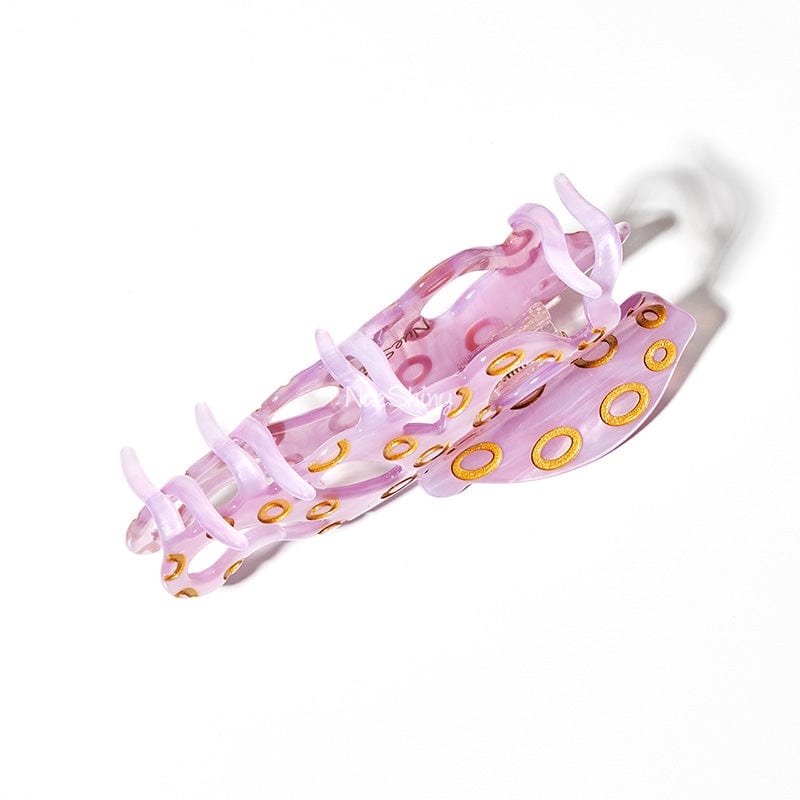 Jumbo Pink Blue-Ringed Octopus Hair Claw Clips | Nueshiny