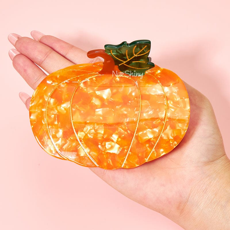 Large Pumpkin Hair Claw Clips | NueShiny