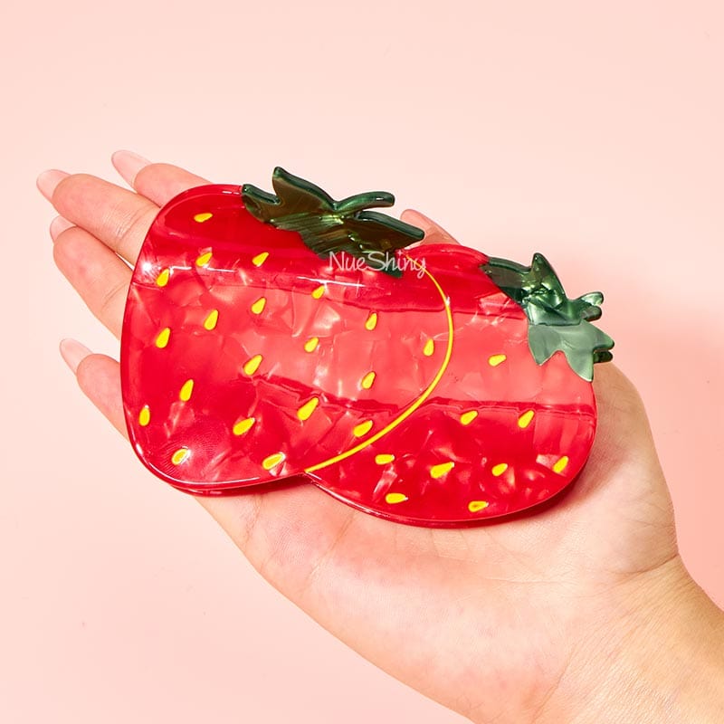 Large Strawberry Hair Claw Clips | NueShiny