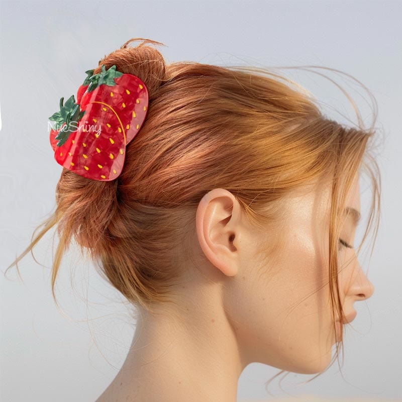 Large Strawberry Hair Claw Clips | NueShiny