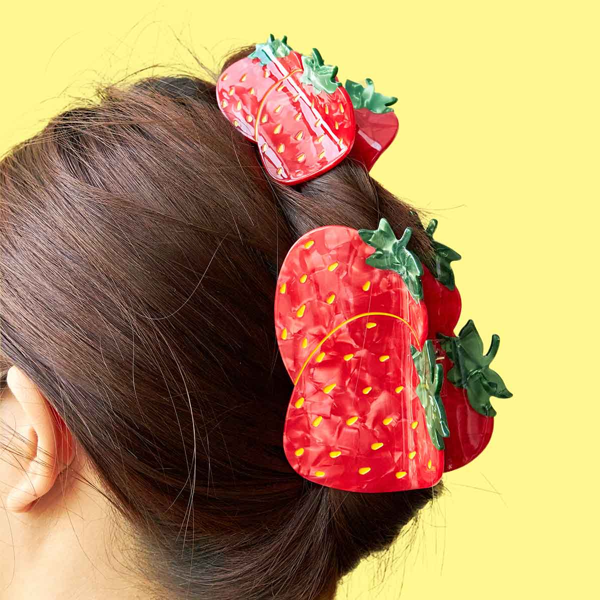 Large Strawberry Hair Claw Clips | NueShiny