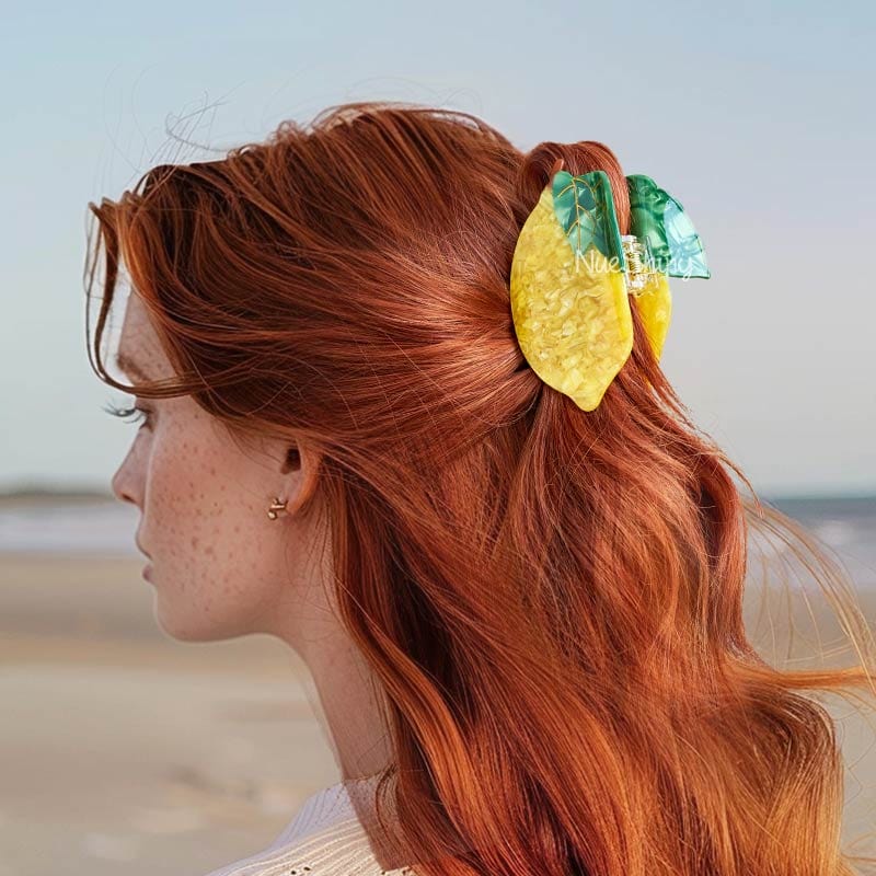 Large Lemon Hair Claw Clips | NueShiny