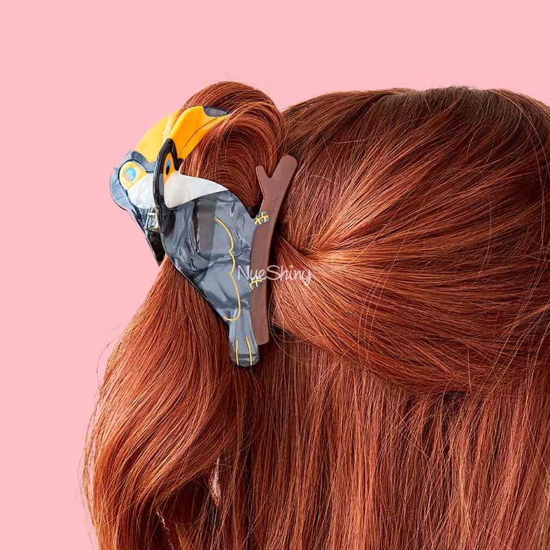 Large Toucans Hair Claw Clips | NueShiny