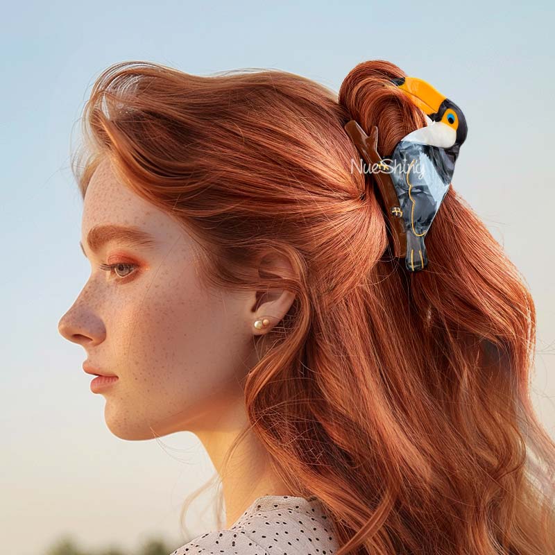 Large Toucans Hair Claw Clips | NueShiny