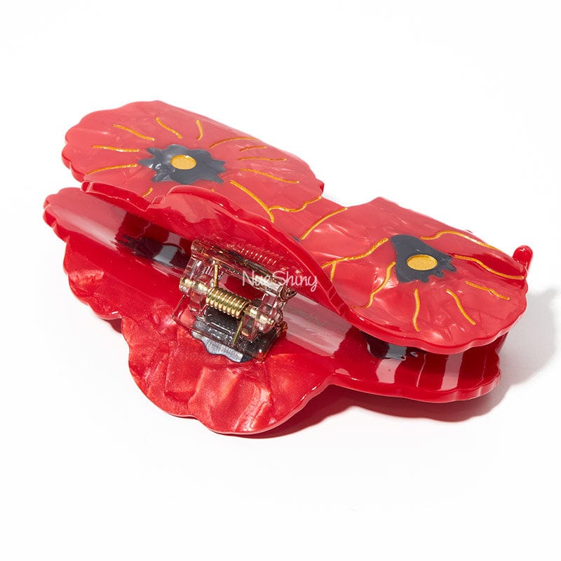 Large Poppies Hair Claw Clips| NueShiny