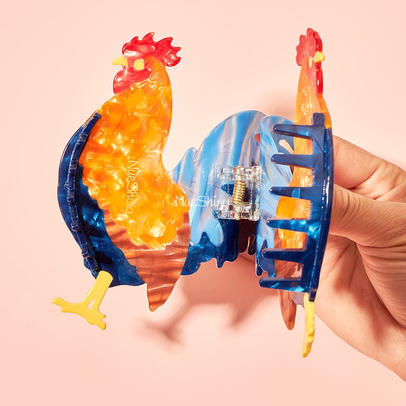 Large Rooster Hair Claw Clips  | Nueshiny