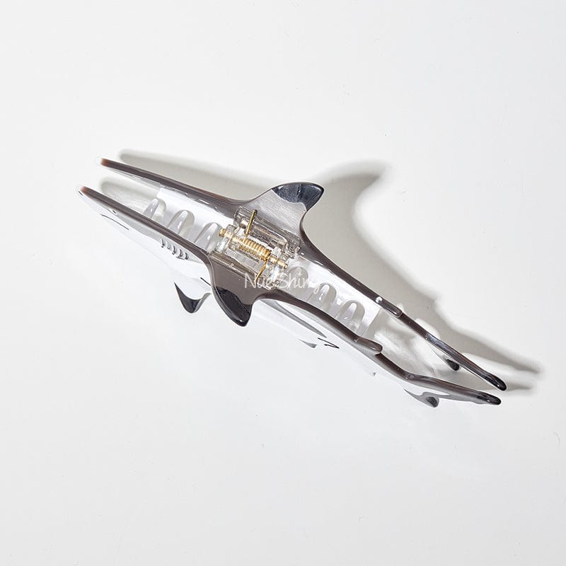 Jumbo Blacktip Reef Shark Hair Claw Clips | NueShiny