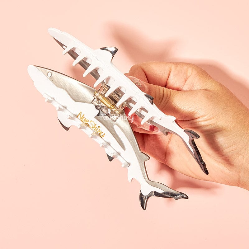 Jumbo Blacktip Reef Shark Hair Claw Clips | NueShiny