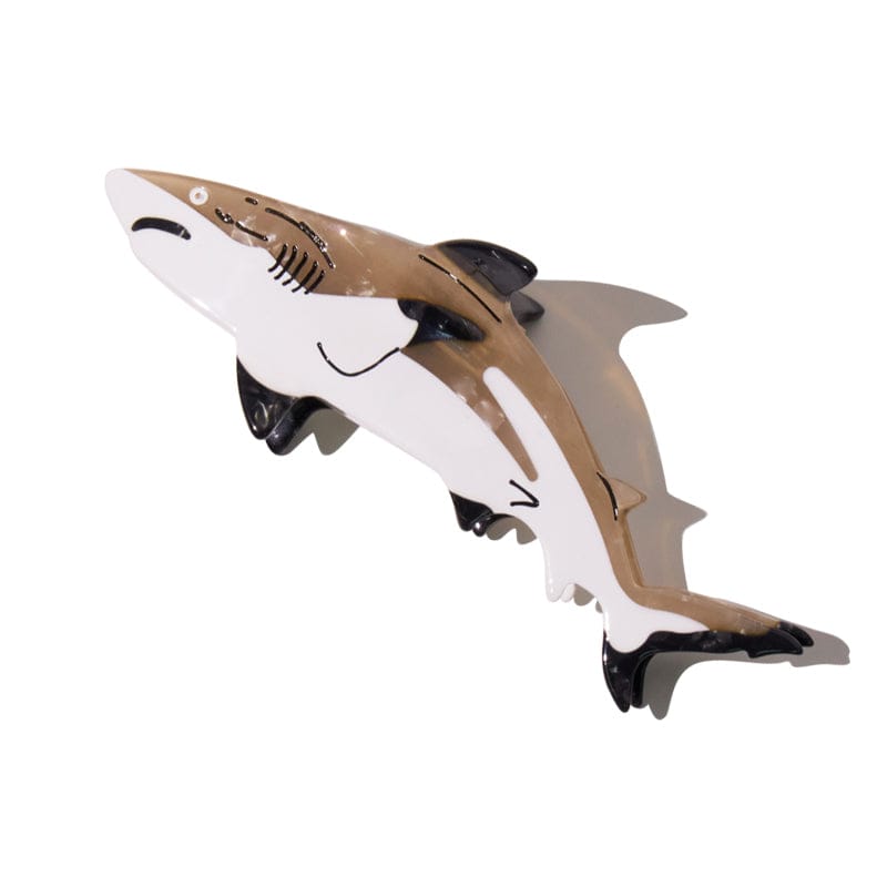 Jumbo Blacktip Reef Shark Hair Claw Clips | NueShiny