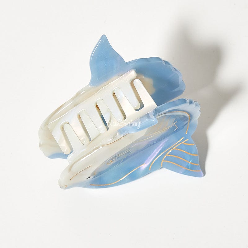 Small Blue Mola Mola,Ocean Sunfish Hair Claw Clips | NueShiny