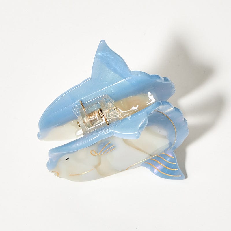 Small Blue Mola Mola,Ocean Sunfish Hair Claw Clips | NueShiny