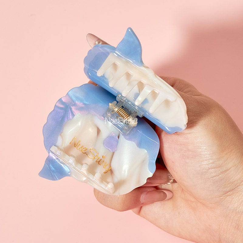 Small Blue Mola Mola,Ocean Sunfish Hair Claw Clips | NueShiny