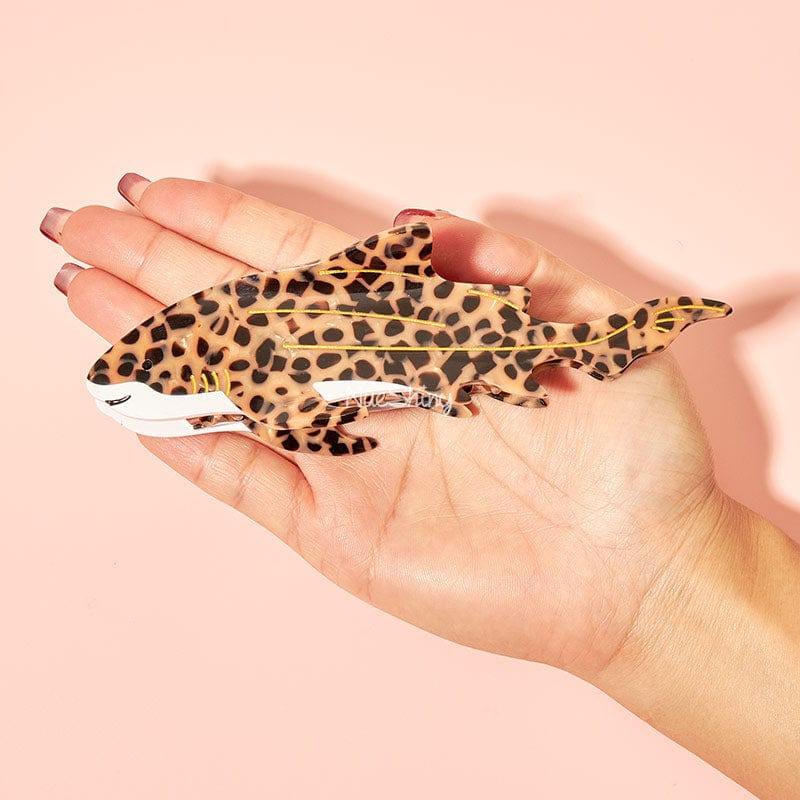 Jumbo Zebra Shark Hair Claw Clips | NueShiny