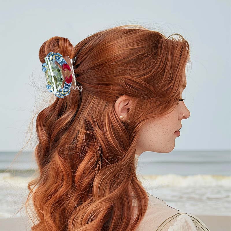 Medium Blue Crab Hair Claw Clips | NueShiny