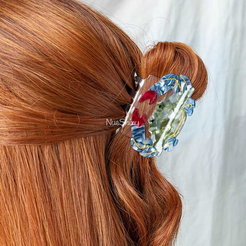 Medium Blue Crab Hair Claw Clips | NueShiny
