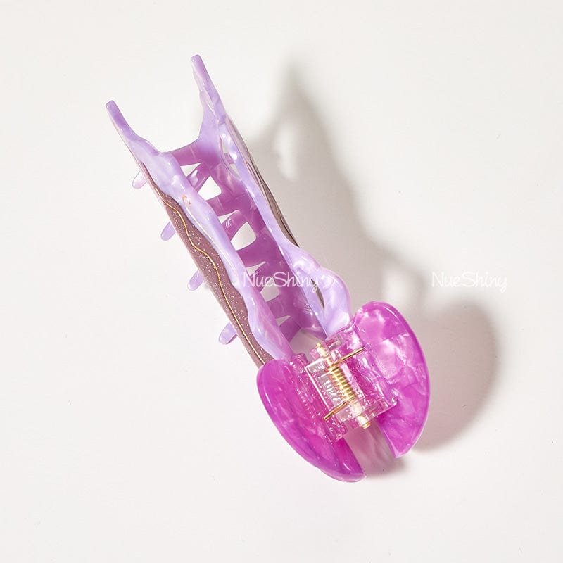 Large Sunset Jellyfish Hair Claw Clips | NueShiny