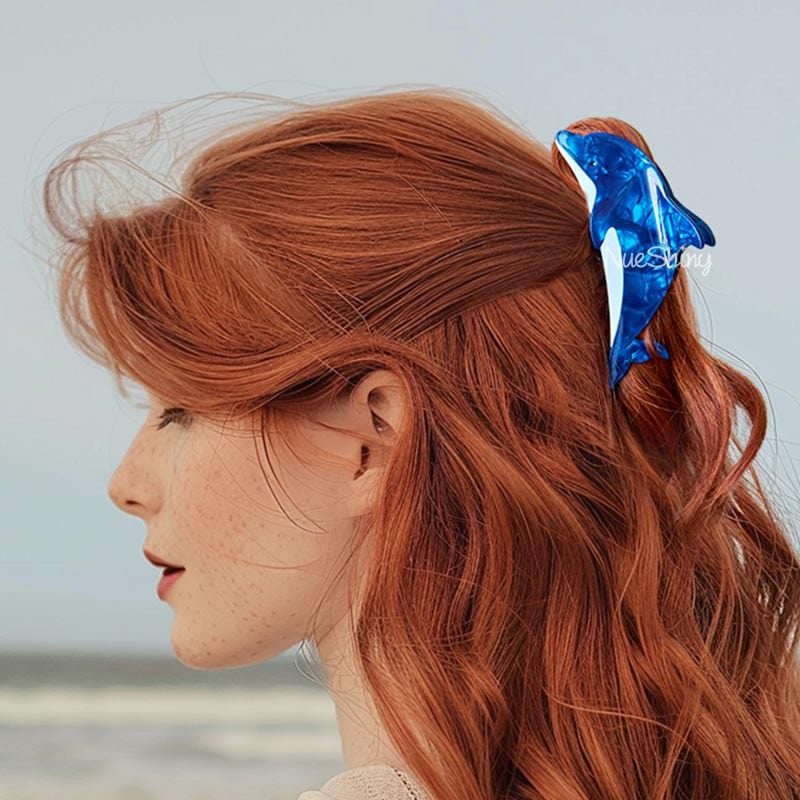 Jumbo Dolphin Hair Claw Clips | NueShiny
