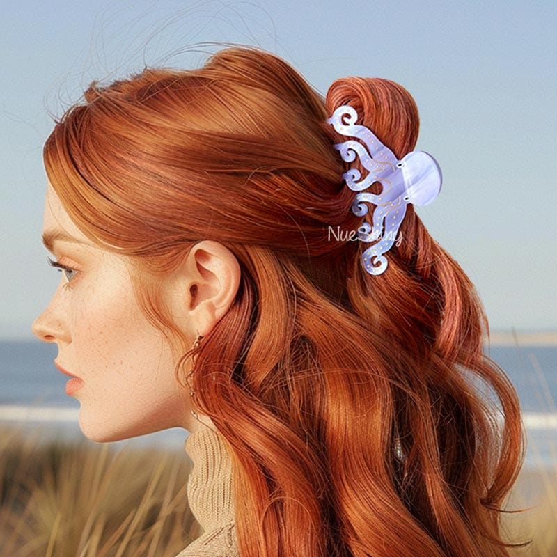 Large Pink Octopus Hair Claw Clips丨NueShiny