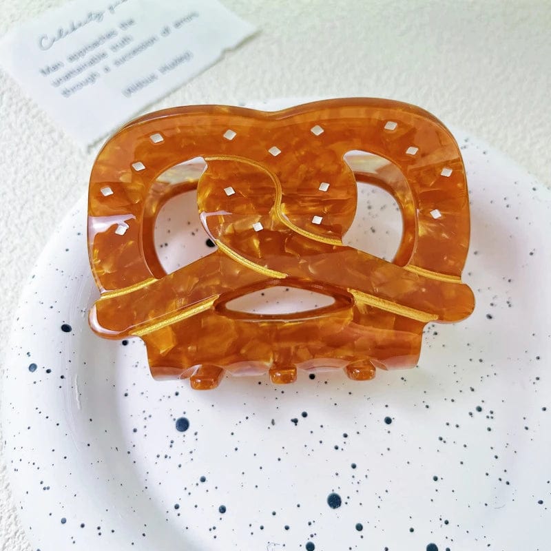 Medium Fun Pretzel Hair Claw Clips丨NueShiny