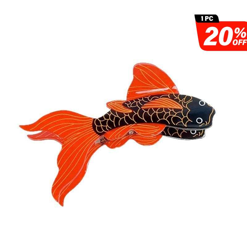 Large Black Koi Hair Claw Clips | NueShiny