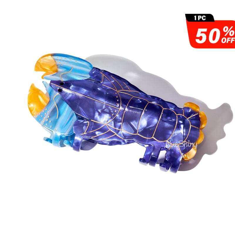 Jumbo France Blue Lobster Hair Claw Clips丨NueShiny